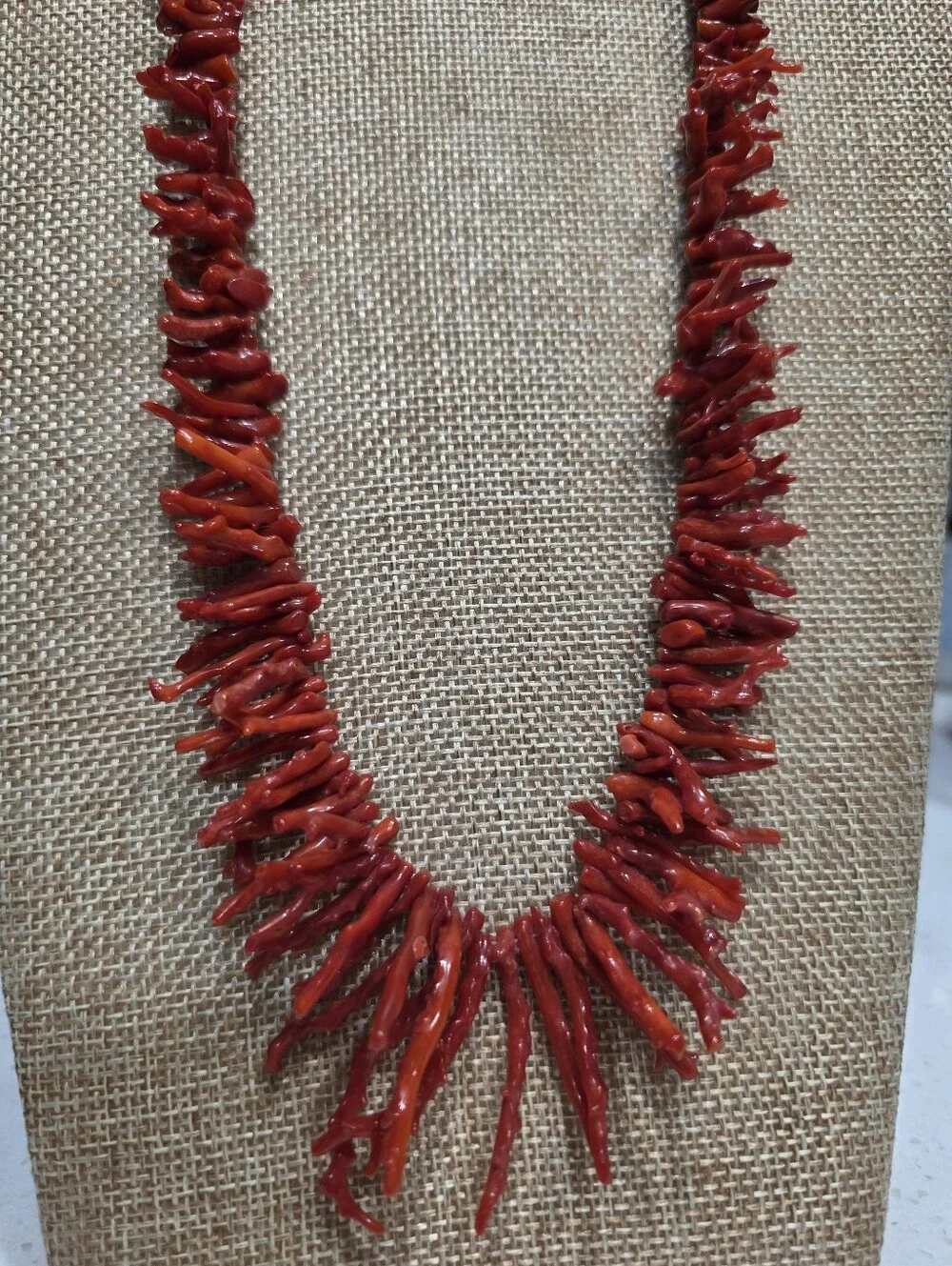 Navajo AAA Grade Mediterreania Branch Coral Necklace & Earring Set 26